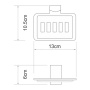 Leine K-5069WHITE Мыльница решетка Leine K-5069WHITE Мыльница решетка