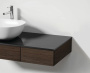 Модуль 120 см под раковину с выдвижным ящиком, правосторонний, темный вяз