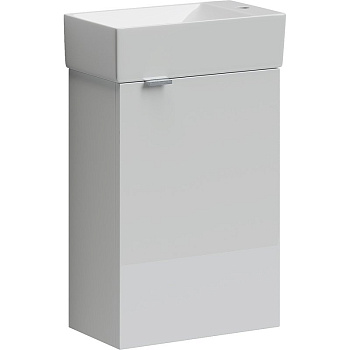 Тумба подвесная SANCOS Mini 355х205х500, с распашной дверцей, внутри 1 полка, белый глянец , арт.MN35WR