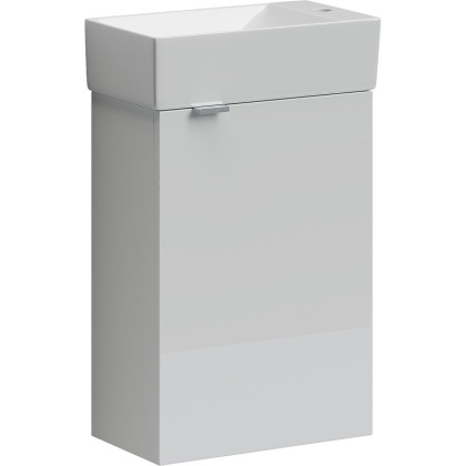 Тумба подвесная SANCOS Mini 355х205х500, с распашной дверцей, внутри 1 полка, белый глянец , арт.MN35WR