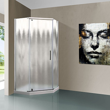 Душевой уголок Stresa VSP-1S900CH, 900*900, хром, стекло шиншилла