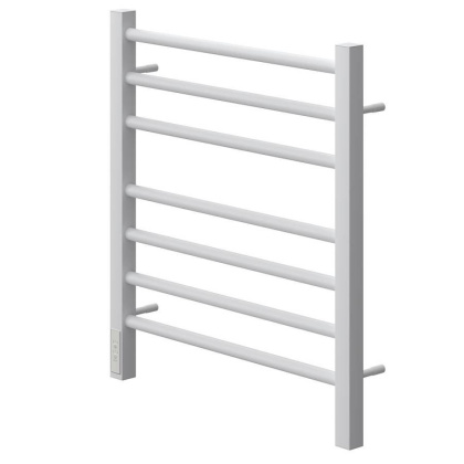 Полотенцесушитель электрический Point Веста PN70756W П7 500x600, диммер слева, белый Полотенцесушитель электрический Point Веста PN70756W П7 500x600, диммер слева, белый