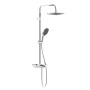940730000 Merkur душевая система с ванно-душевым смесителем-полкой и прогрессивным картриджем, Хром