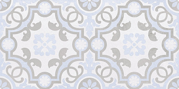 Плитка настенная 34017 Depo узор голубой 25*50 (12шт/1,5м2),м2