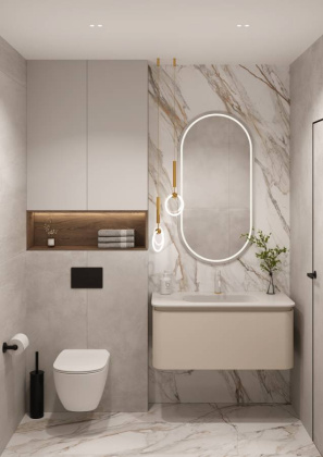 OVALE 1 полка 100CM КАШЕМИР тумба + раковина OV0010100-100 Boheme