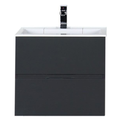 Тумба с раковиной Aquanet Алвита 60 серый антрацит