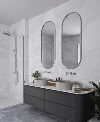 Керамогранит Iberia Bianco Carving Satin 60х120 (2 шт.в уп)