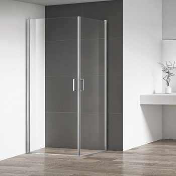 Душевой уголок RGW Leipzig LE-30 80x80 профиль Хром стекло прозрачное