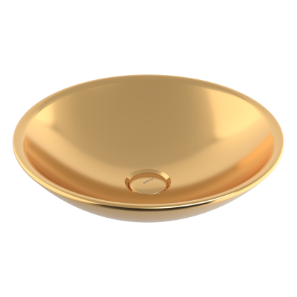 Раковина Lucca D400, H100 без перелива, б/отв.смес, золото 1120-402-0125, шт