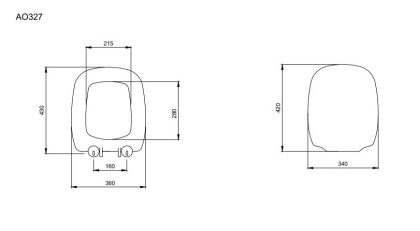 Крышка-сиденье для унитаза Bocchi Fenice A0327-029 светло-голубое, шт
