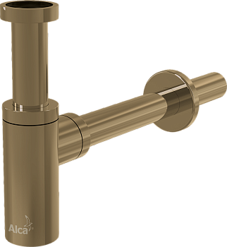 Сифон для умывальника DN32 DESIGN, GOLD-мат