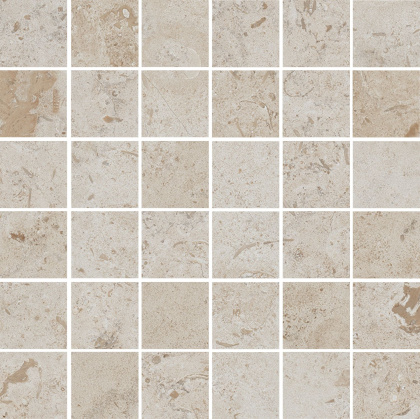Декор Про Лаймстоун бежевый темный матовый мозаичный 30x30x0,9