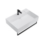 Раковина LOGICA мебельная\подвесная с одним отверстием 70, белая глянцевая