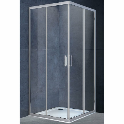 Душевой уголок Rapid VSS-3R90_10CL, (900-1000)x(900-1000), хром, стекло прозрачное