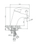 Смеситель д/раковины LERIDA, арт. 08100LR