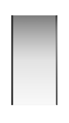 Боковая перегородка Creto Astra 121-SP-900-C-B-6 стекло прозрачное профиль черный, 90х195см