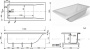 Ванна прямоугольная "Дельта" Размер: 1900х900мм                                                
