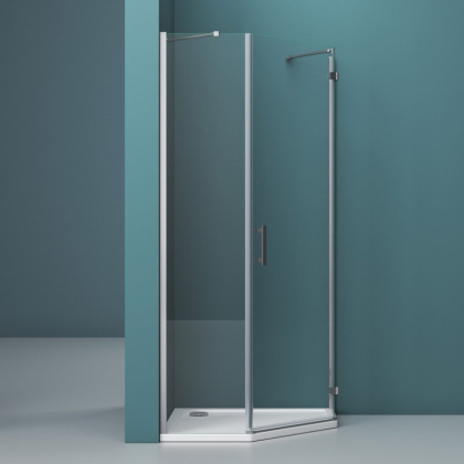 Душевой уголок BelBagno KRAFT-P-1-80-C-Cr-L