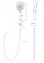 Ручной душ пятирежимный со шлангом PVC 150 см и держателем, хром, BB-DFS-5-CRM Ручной душ пятирежимный со шлангом PVC 150 см и держателем, хром, BB-DFS-5-CRM