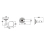 Мыльница стеклянная, RG1403Q Rose, Бронза Мыльница стеклянная, RG1403Q Rose, Бронза