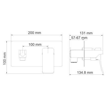 Aller 10638 Встраиваемый смеситель для душа с гигиенической лейкой Wasserkraft Aller 10638 Встраиваемый смеситель для душа с гигиенической лейкой Wasserkraft