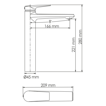 Aisch 5503H Смеситель для раковины Wasserkraft Aisch 5503H Смеситель для раковины Wasserkraft
