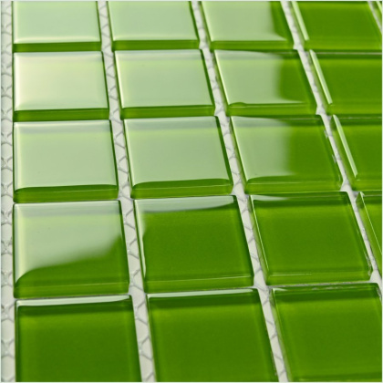 Мозаика стеклянная Green Glass (чип 4*25*25) 300*300(22шт-1.98м2), м2