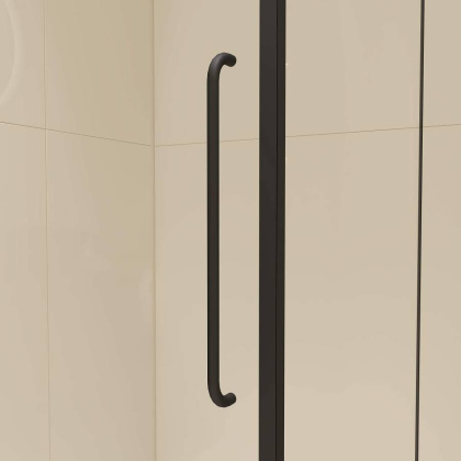 Душевой уголок  90* 80*185 RGW CL-46-B Прямоуг./Чёрный/Прозрачное/6 мм