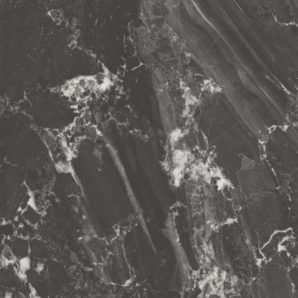 Риальто чёрный матовый обрезной 80x80x0,9