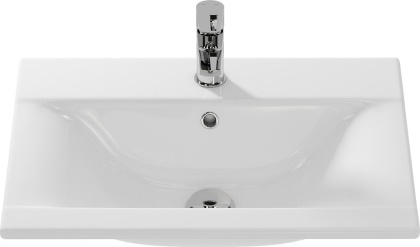 Тонкая раковина Ontario с отверстием под смеситель, размером 60 см Тонкая раковина Ontario с отверстием под смеситель, размером 60 см