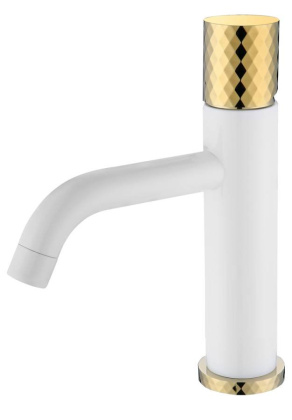 Смеситель STICK для умыв. низ. WHITE DIAMOND GOLD_Комплект Смеситель STICK для умыв. низ. WHITE DIAMOND GOLD_Комплект