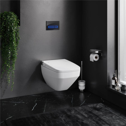 IS450A38.CCC50A Инст с клавишей Touchless Pro стекло, черн. с подвесным унитазом Inspire V2.0 FlashClean с эл биде IS450A38.CCC50A Инст с клавишей Touchless Pro стекло, черн. с подвесным унитазом Inspire V2.0 FlashClean с эл биде