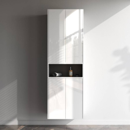 M8FOH0601WG Func, Ниша для хранения 25 см, 60 см, цвет Белый глянец