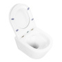 TRE Чаша унитаза подвесного c креплением и сиденьем дюропласт soft close BB8001CHR/SC