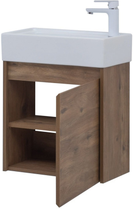 Тумба под раковину Aquanet Nova Lite 50 дуб рустикальный (1 дверца) Тумба под раковину Aquanet Nova Lite 50 дуб рустикальный (1 дверца)