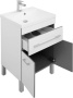 Тумба с раковиной Aquanet Верона 58 белый (напольная 1 ящик 2 дверцы)