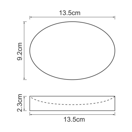 Мыльница Neime, 13,5х2,3х9,2 см, черно-белая, K-1929