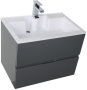Тумба с раковиной Aquanet Алвита 70 серый антрацит