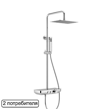 Система для душа наружного монтажа EXCELLENT Rain Krotos AREX.8080CR (хром) Система для душа наружного монтажа EXCELLENT Rain Krotos AREX.8080CR (хром)