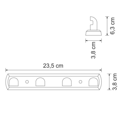 Kammel K-8374WHITE Крючки для ванной комнаты настенные Kammel K-8374WHITE Крючки для ванной комнаты настенные