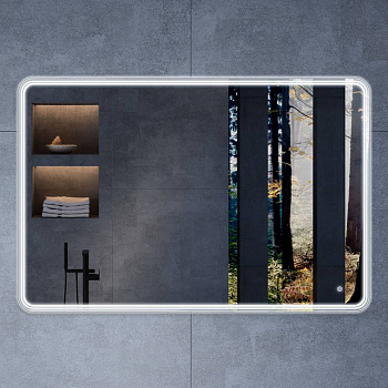 Зеркало LED VLM-3MA120 1200х800 c сенсорным выключателем и диммером Зеркало LED VLM-3MA120 1200х800 c сенсорным выключателем и диммером