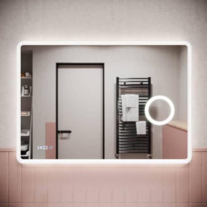 Зеркало для ванной комнаты SANCOS Arcadia 1.0 1000х700 с подсветкой, арт. AR1.1000 Зеркало для ванной комнаты SANCOS Arcadia 1.0 1000х700 с подсветкой, арт. AR1.1000