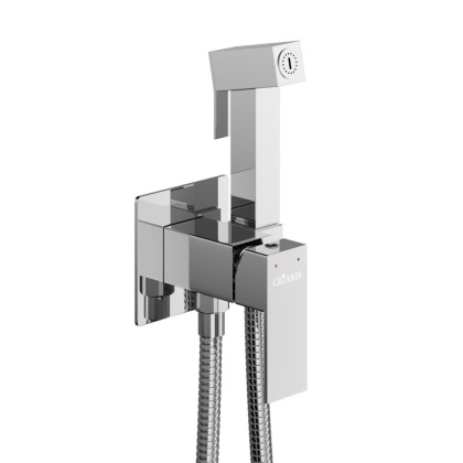 SLIDER-DIF-GM Гигиенический душ со смесителем, оружейная сталь