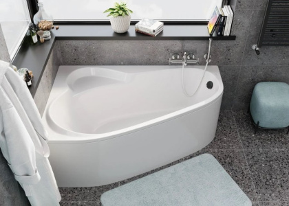 Акриловая ванна VAGNERPLAST SELENA 160x105 Left