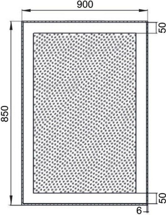 Зеркало Aquanet Алассио new 9085 LED Зеркало Aquanet Алассио new 9085 LED