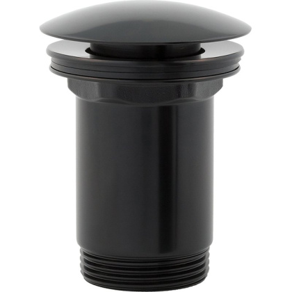 Пробка "click-clack" к сифону для умывальника A706BL (черная)