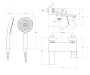 COMFORT-VD-01 Смеситель для ванны и душа однорычажный в комплекте с ручным душем, шлангом и держателем, хром COMFORT-VD-01 Смеситель для ванны и душа однорычажный в комплекте с ручным душем, шлангом и держателем, хром