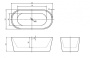 Акриловая ванна BELBAGNO BB306-1775