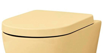 Сиденье с крышкой Taormina/JetFlush/Parma, полиэстер, плав.опускание, желтый A0373-021, шт