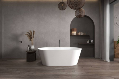 Ванна из искусственного камня ABBER Stein AS9626 белая матовая